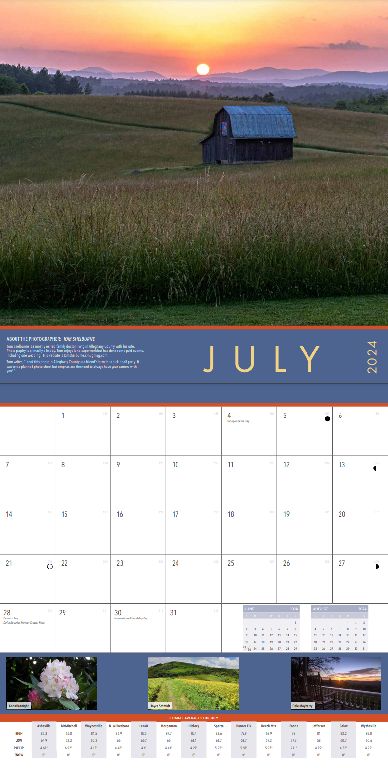 2024 Blue Ridge Calendar