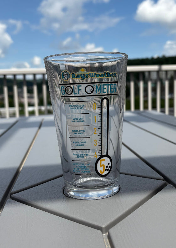 5 Golfball Day Pint Glass