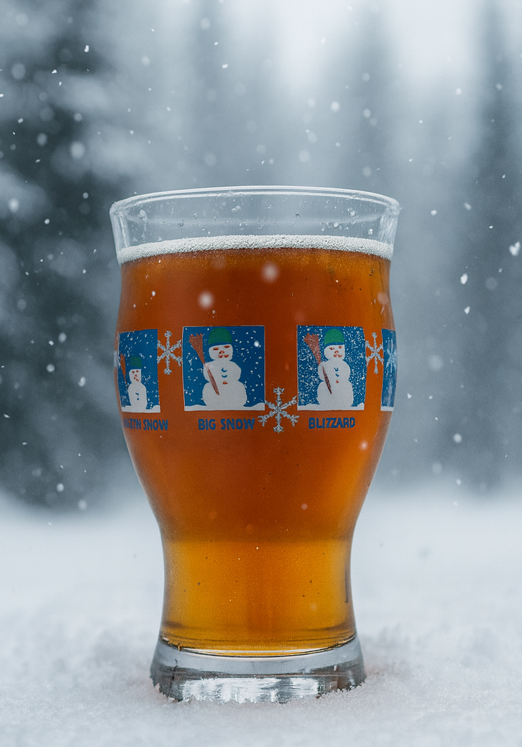 Snowman-O-Mometer Pint Glass