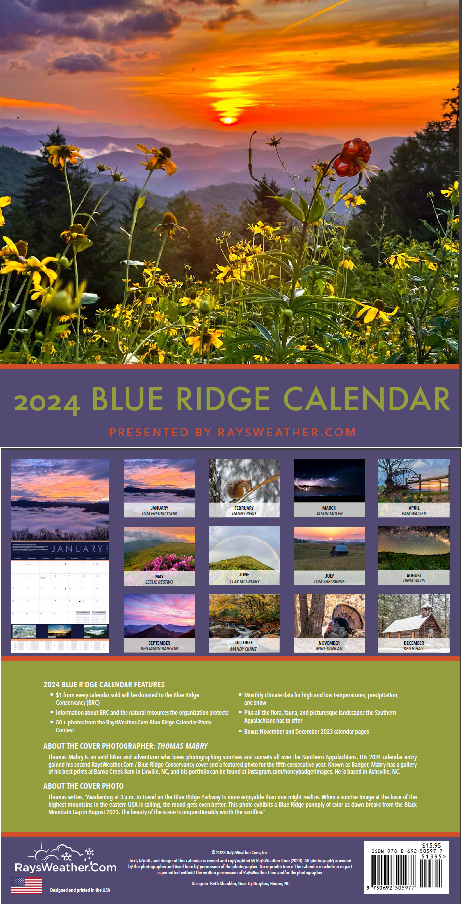 2024 Blue Ridge Calendar