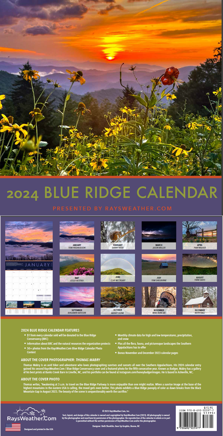 2024 Blue Ridge Calendar