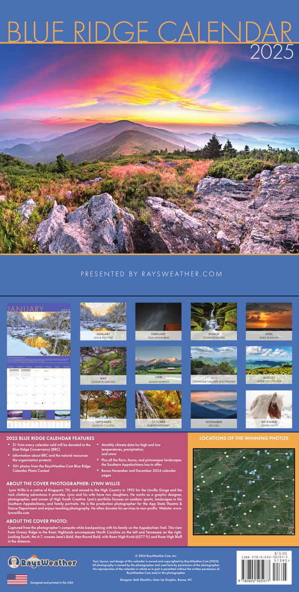 2025 Blue Ridge Calendar