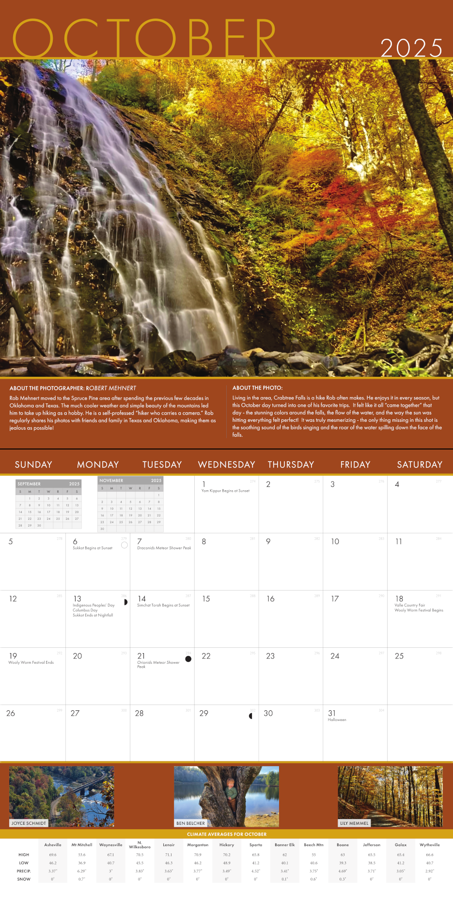 2025 Blue Ridge Calendar